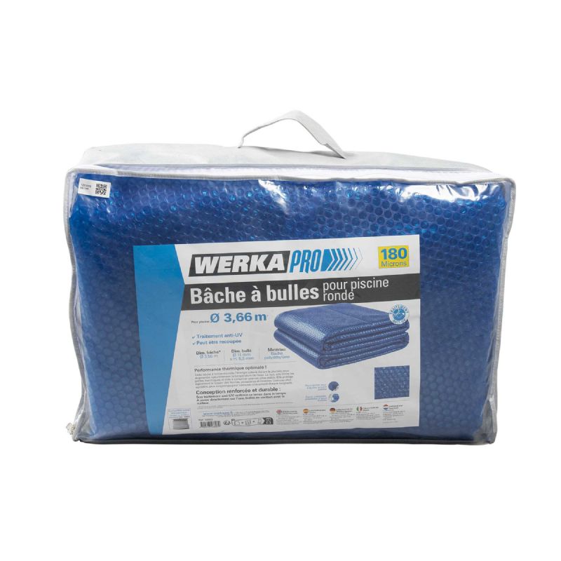 Bâche à bulles pour piscine ronde 180 microns- WERKA PRO
