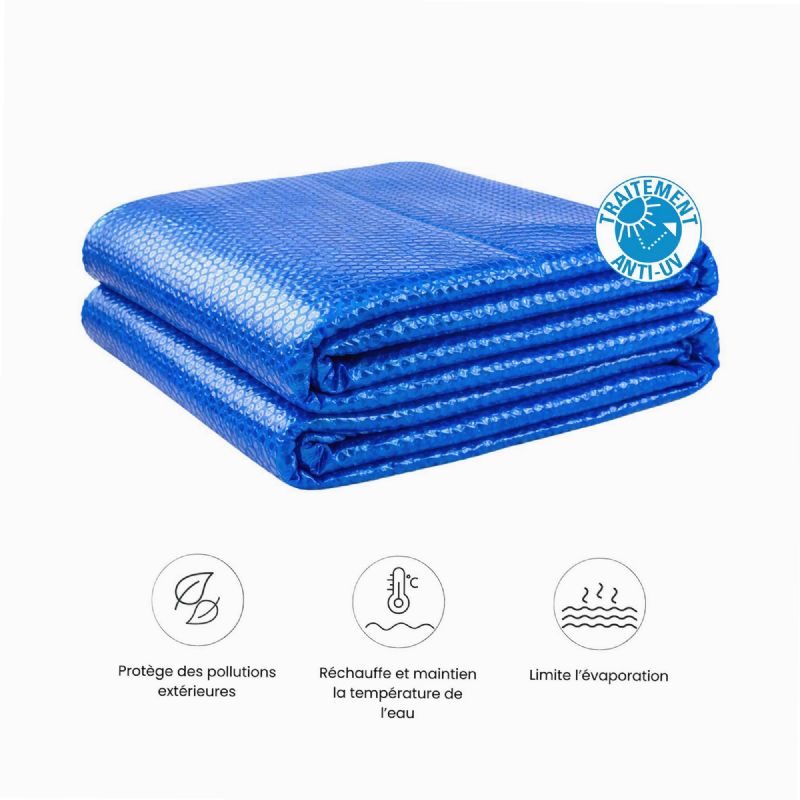 Bâche à bulles pour piscine rectangulaire 180 microns - WERKA PRO