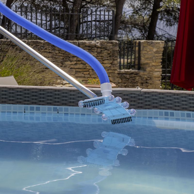 Balai souple roulette et brosse WERKA PRO pour piscine