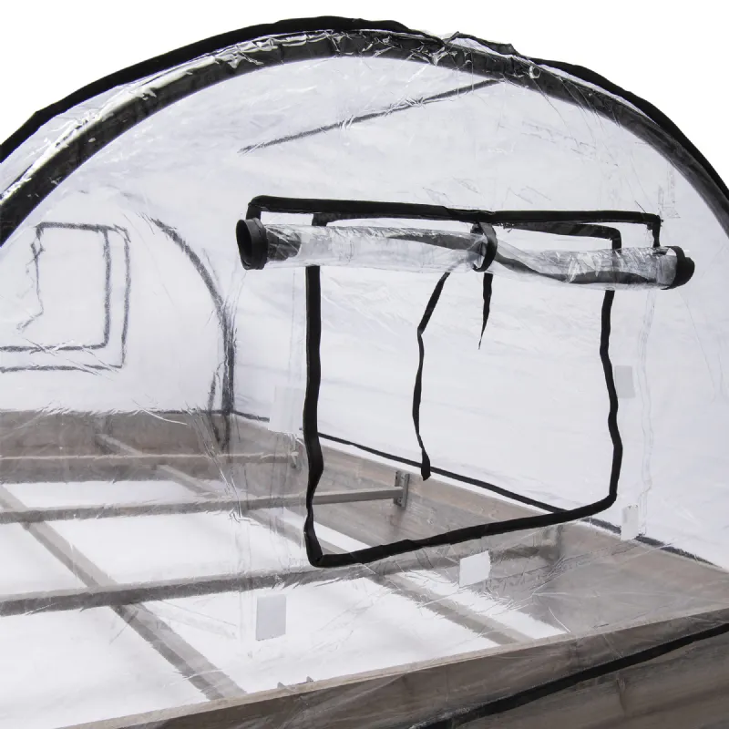 Carré de potager bois et serre WERKA PRO (120x80x50cm)