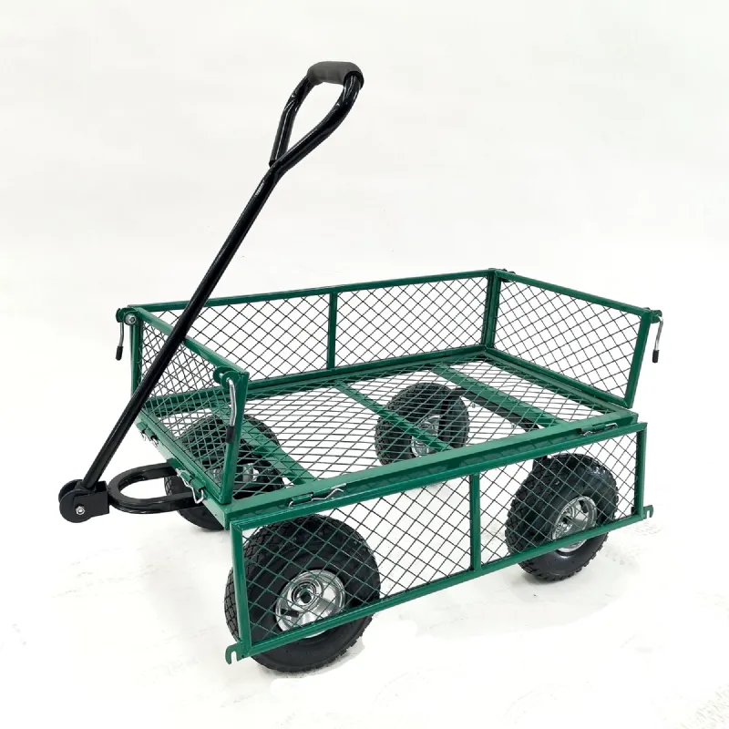 Chariot remorque grillagé de jardin WERKA PRO (65l)