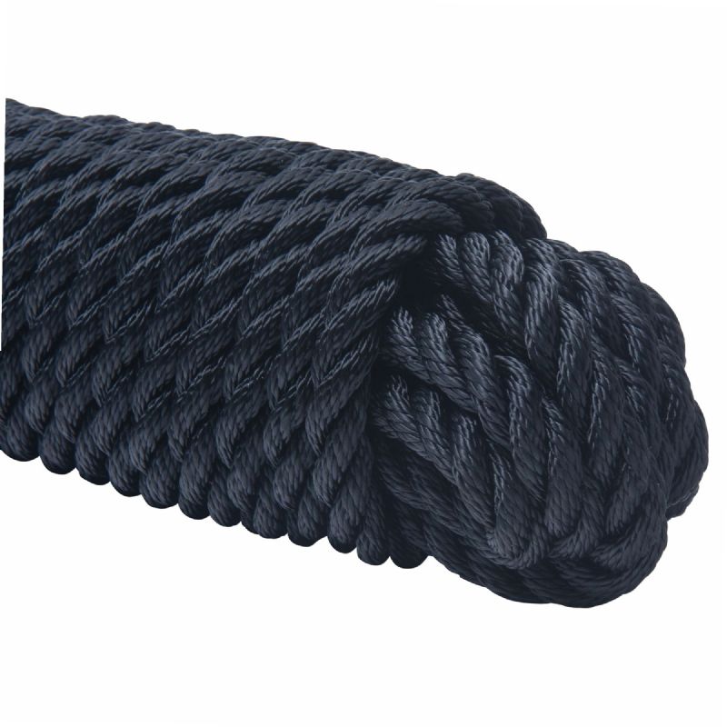 Corde noire polyester 10 mètres WERKA PRO