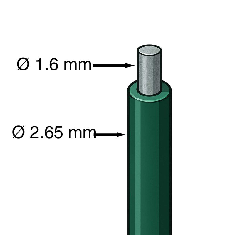 Grillage maille losange vert (25m) Werka Pro