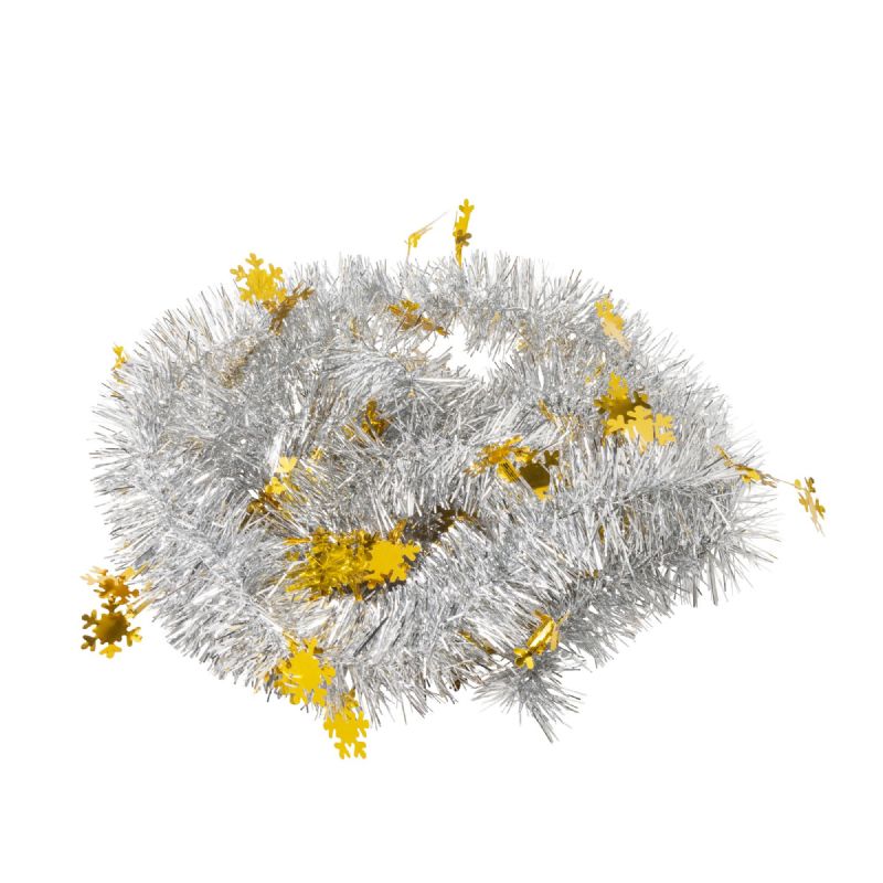 Guirlande de sapin flocon Ø 5cm 2 mètres