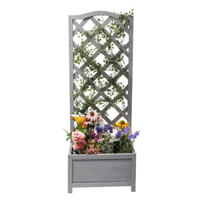 Jardinière avec treillis WERKA PRO (45x120cm)