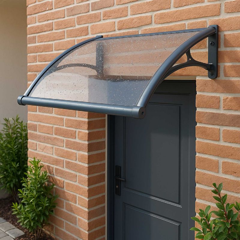 Marquise aluminium et polycarbonate WERKA PRO