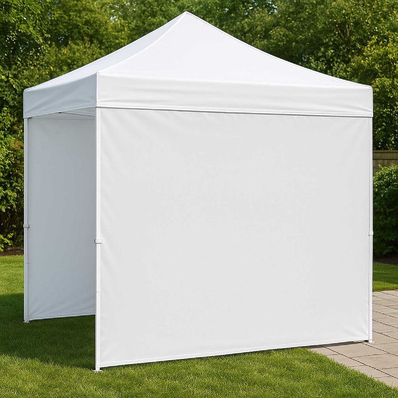 Coté de tente mur blanc 2.9m x h 1,90m