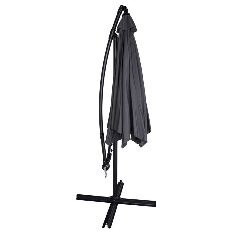 Parasol déporté gris anthracite WERKA PRO