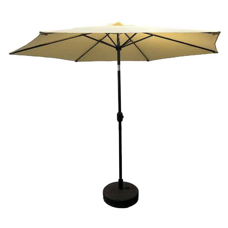 Parasol Droit Ø2,7 m crème - WERKA PRO 