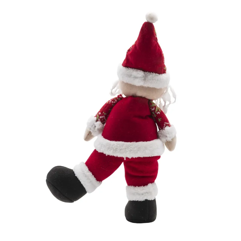 Peluche décorative Papa Noël 50cm