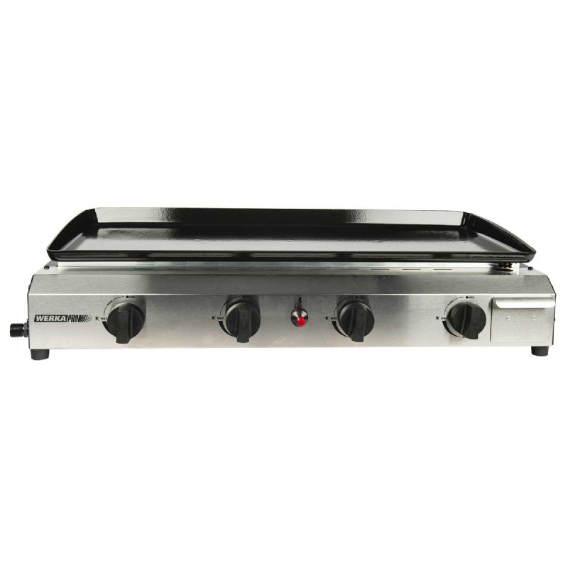 Plancha à gaz  4 brûleurs WERKA PRO