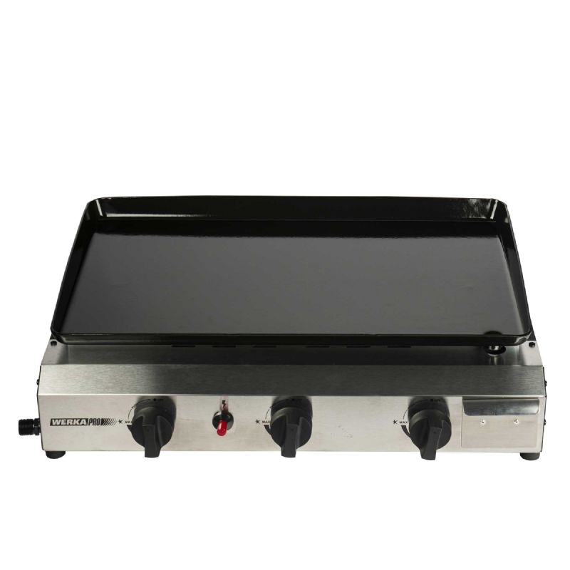 Plancha à gaz 3 brûleurs WERKA PRO