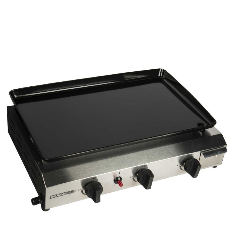 Plancha à gaz 3 brûleurs WERKA PRO