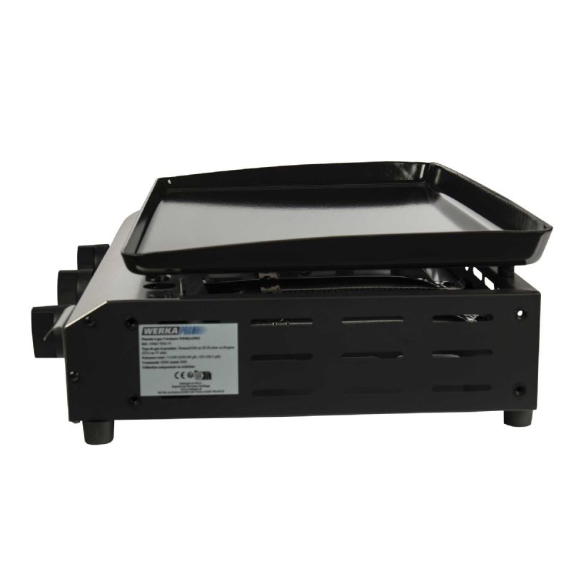 Plancha à gaz 3 brûleurs WERKA PRO