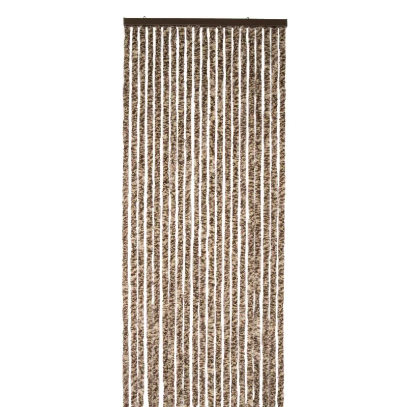 Rideau chenille marron et beige WERKA PRO