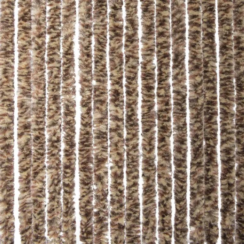 Rideau chenille marron et beige WERKA PRO