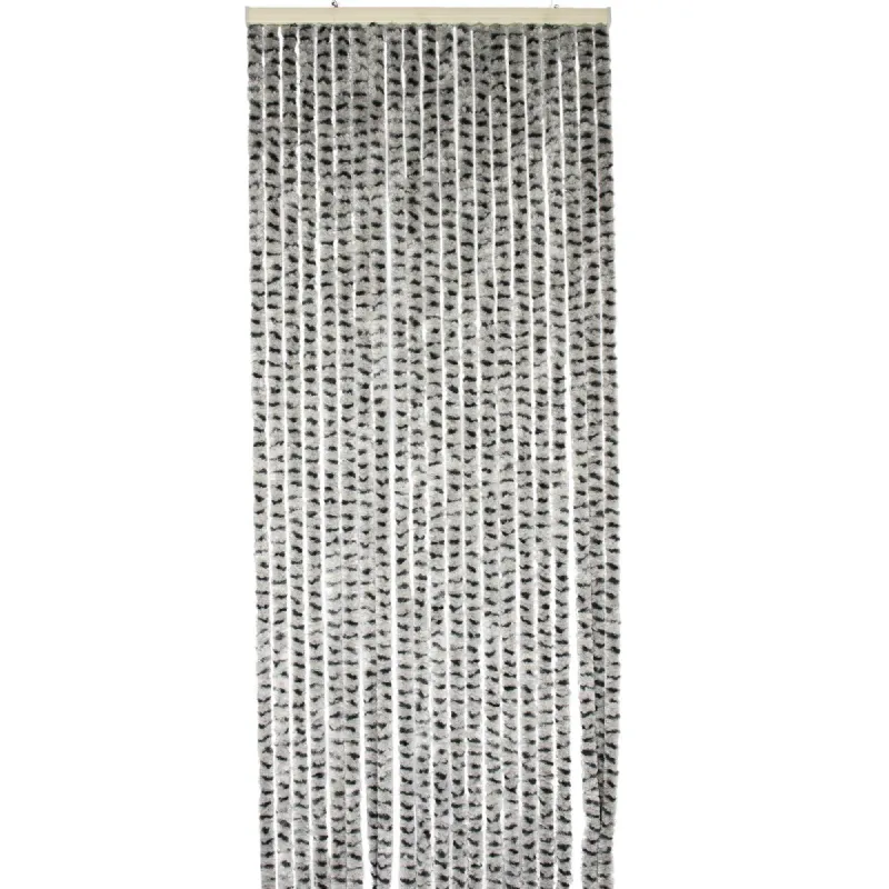 Rideau chenille gris clair et anthracite WERKA PRO
