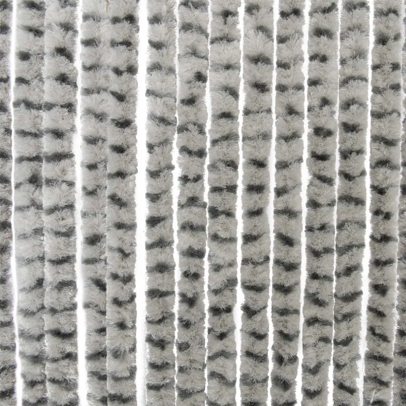Rideau chenille gris clair et anthracite WERKA PRO