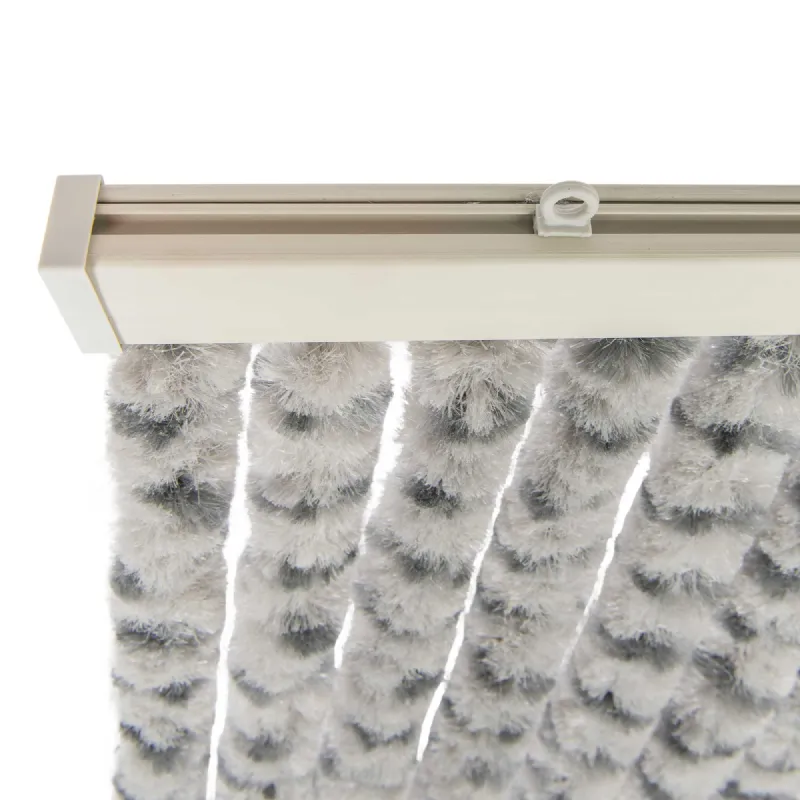 Rideau chenille gris clair et anthracite WERKA PRO