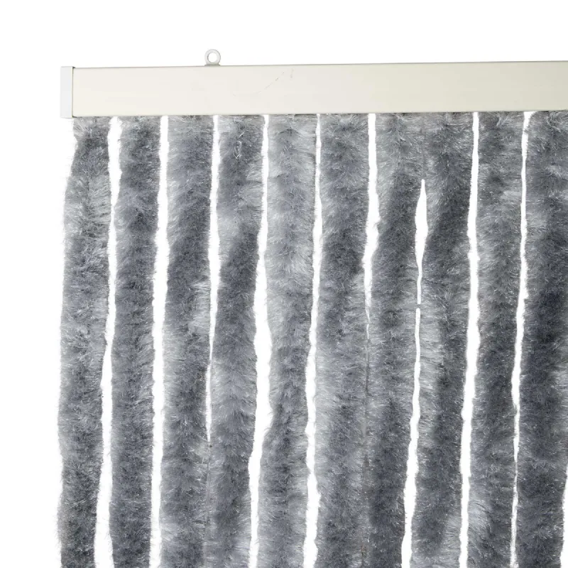 Rideau chenille gris foncé uni WERKA PRO