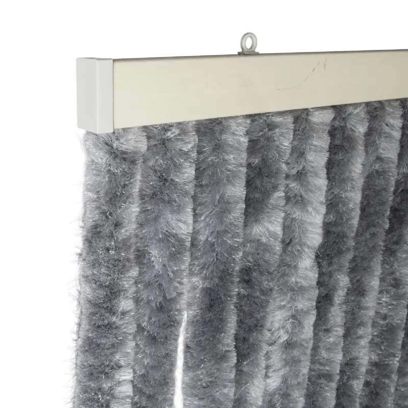 Rideau chenille gris foncé uni WERKA PRO