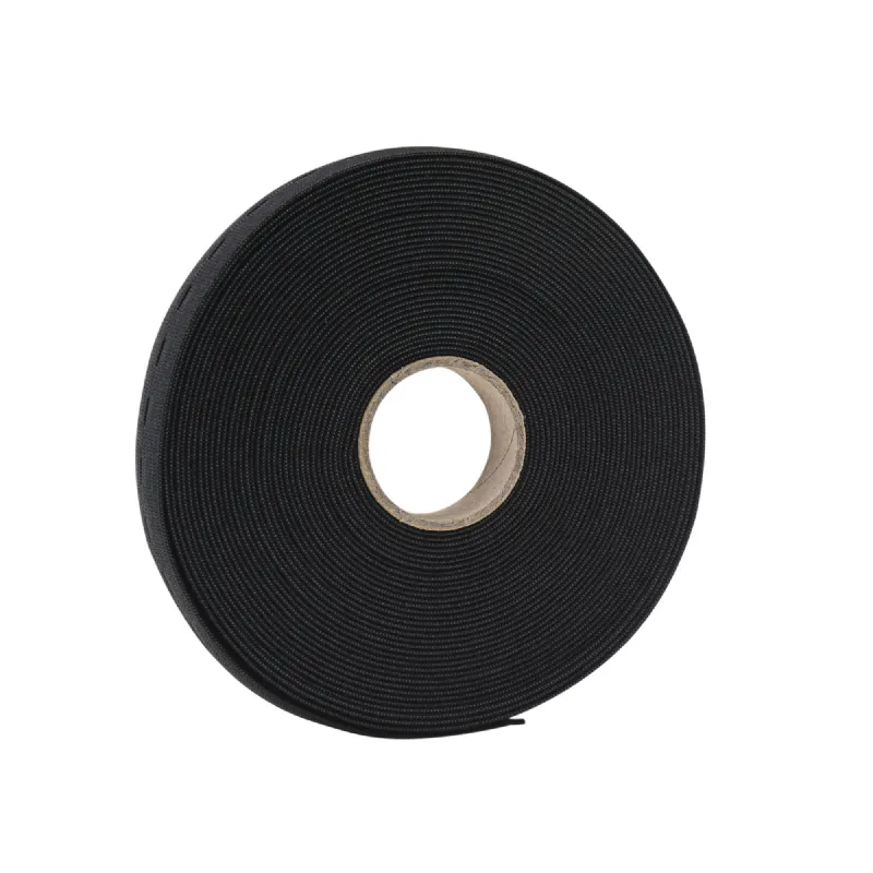 Ruban élastique boutonnier noir 19 mm x 10 m WERKA PRO