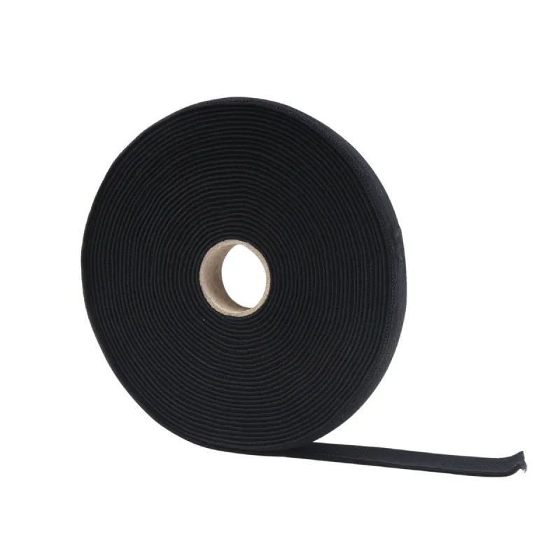 Ruban élastique molletonné noir 25 mm x 10 m WERKA PRO
