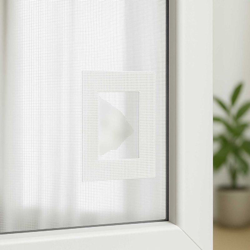 Ruban réparateur moustiquaire blanc 5cmx2m