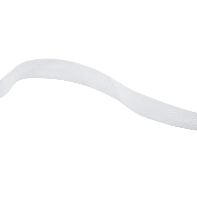 Ruban Sergé en V Blanc 100% Coton Biologique  WERKA PRO