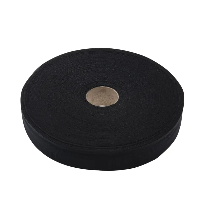 Ruban gros grain coton noir 50 m WERKA PRO