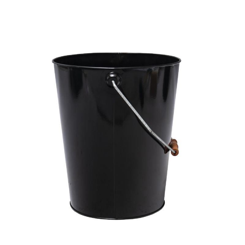 Seau à cendre noir avec poignée WERKA PRO