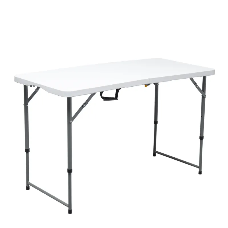 Table pliante rectangulaire WERKA PRO à pieds réglables (120x60x74cm)