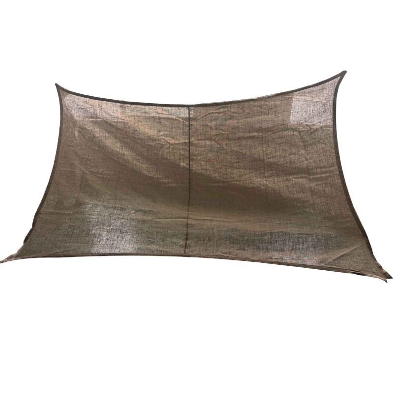 Voile d'Ombrage Rectangulaire en Jute Naturel Tressé WERKAPRO