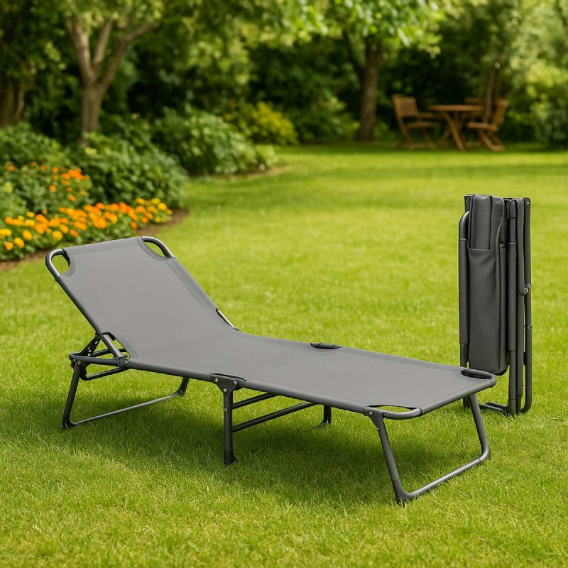 Lit Transat Pliant 190 x 75 x 30 cm - WERKA PRO