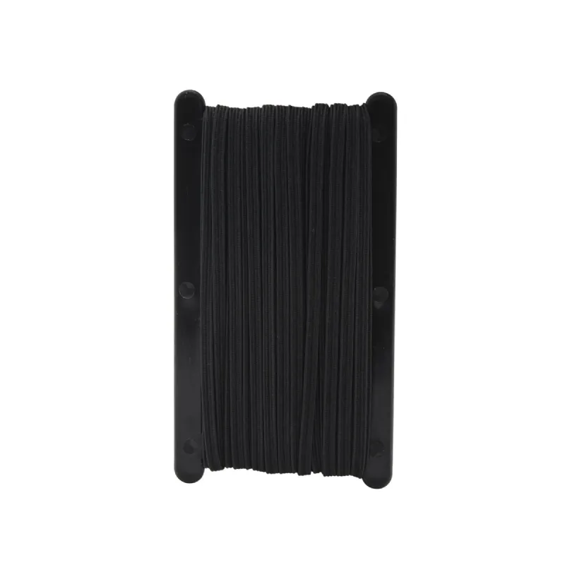 Tresse élastique plate noire 10 m WERKA PRO