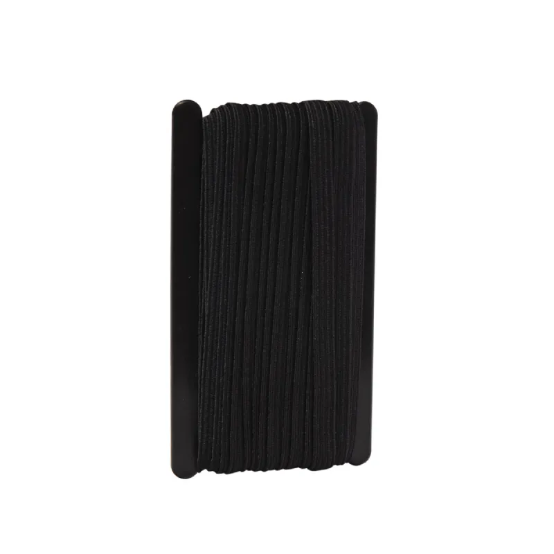 Tresse élastique plate noire 10 m WERKA PRO