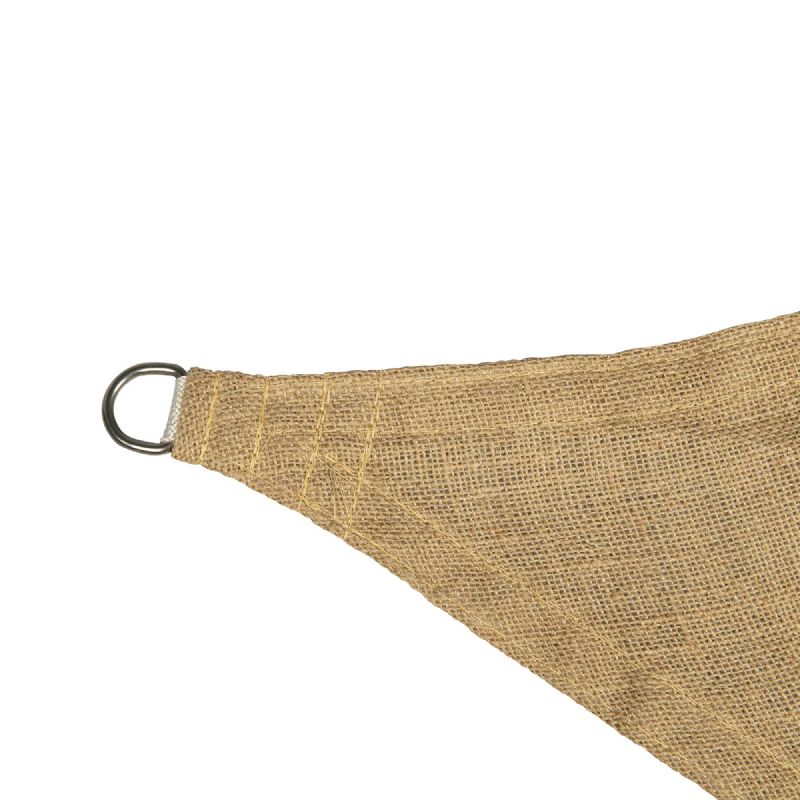 Voile d'Ombrage Triangulaire en Jute Naturel - WERKAPRO